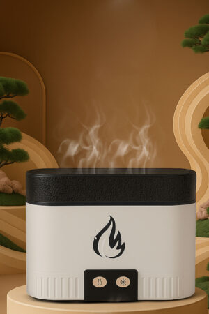 Wuztai Clearance Simulation Flame Aromatherapy Machine | USB Humidifier with Colorful Lighting & Auto Power-off Protection