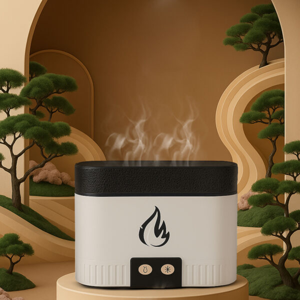 Wuztai Clearance Simulation Flame Aromatherapy Machine | USB Humidifier with Colorful Lighting & Auto Power-off Protection