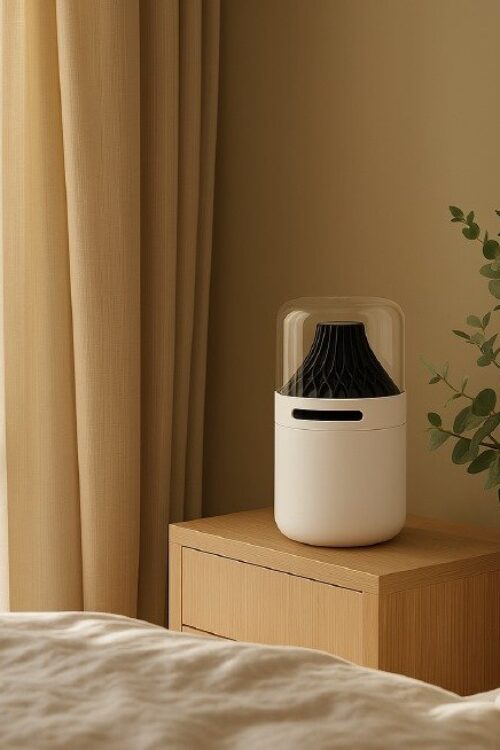 Minimalist HEPA Air Purifier with 360° Filtration – Silent Design for Bedrooms